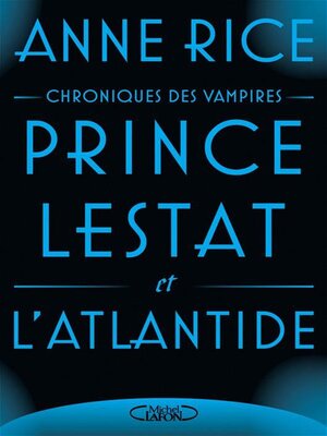 cover image of Prince Lestat et l'Atlantide